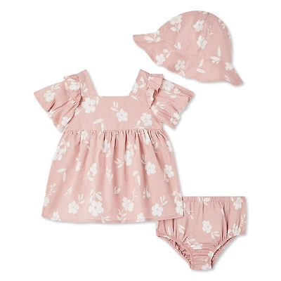 Ensemble 3 pièces avec robe George pour bébés filles