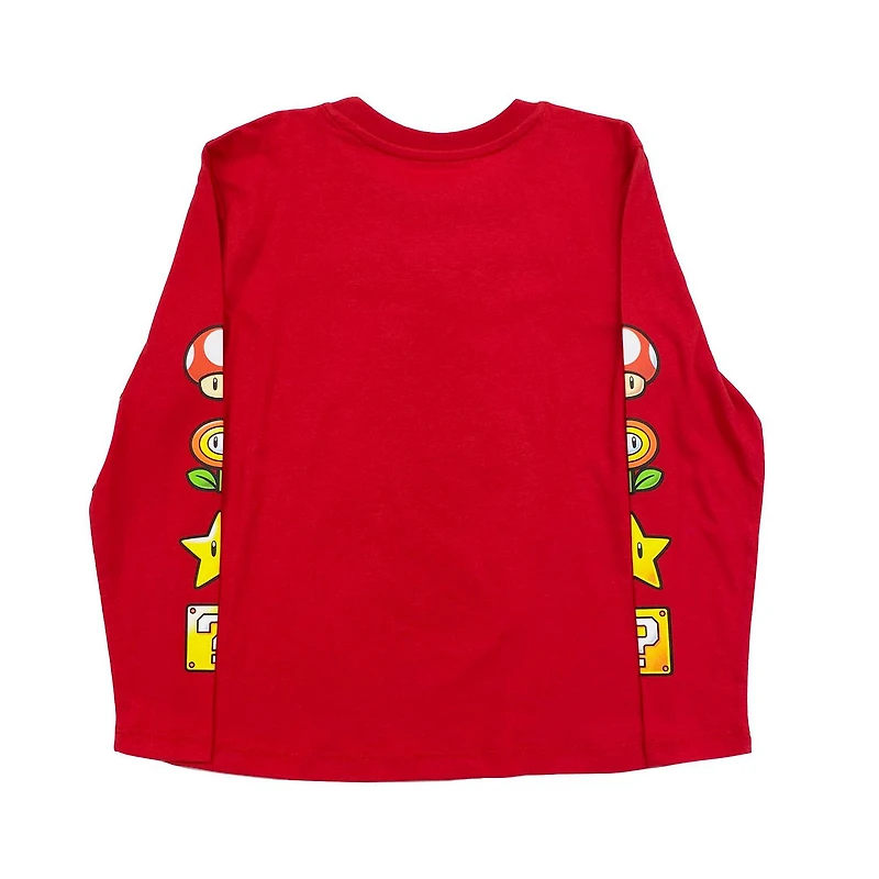 Super Mario Garçons Mario T-shirt à manches longues