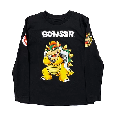 Super Mario Boys Bowser T-shirt à manches longues