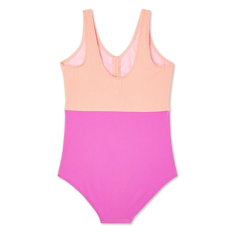 Justice Girls' Colour Block Swimsuit