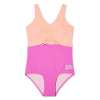 Justice Girls' Colour Block Swimsuit