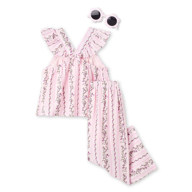 George Toddler Girls' Three Piece Pant Set