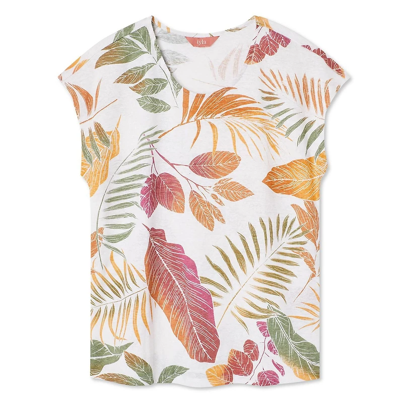 T-shirt en lin Iyla pour femmes