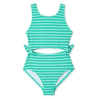 George Girls' Cut-Out One Piece Swimsuit