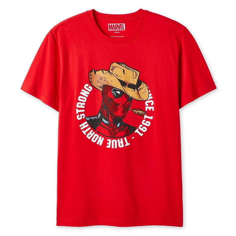 T-shirt de la fête du Canada Deadpool Marvel pour hommes
