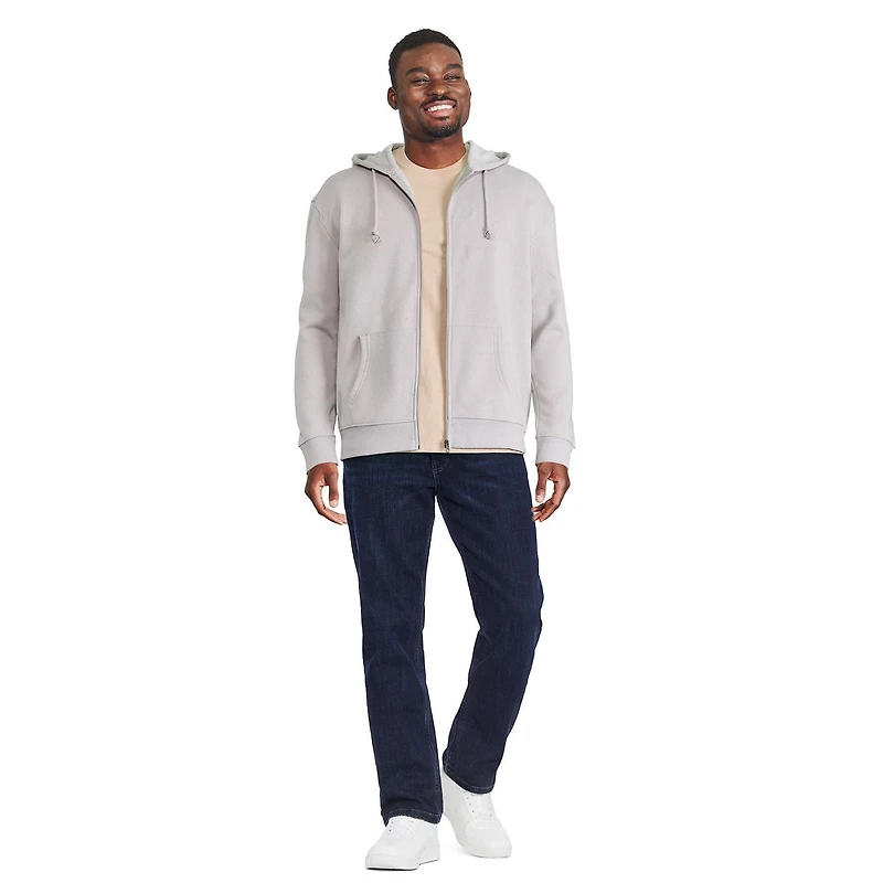 Chandail à capuchon zippé sur la longueur George pour hommes