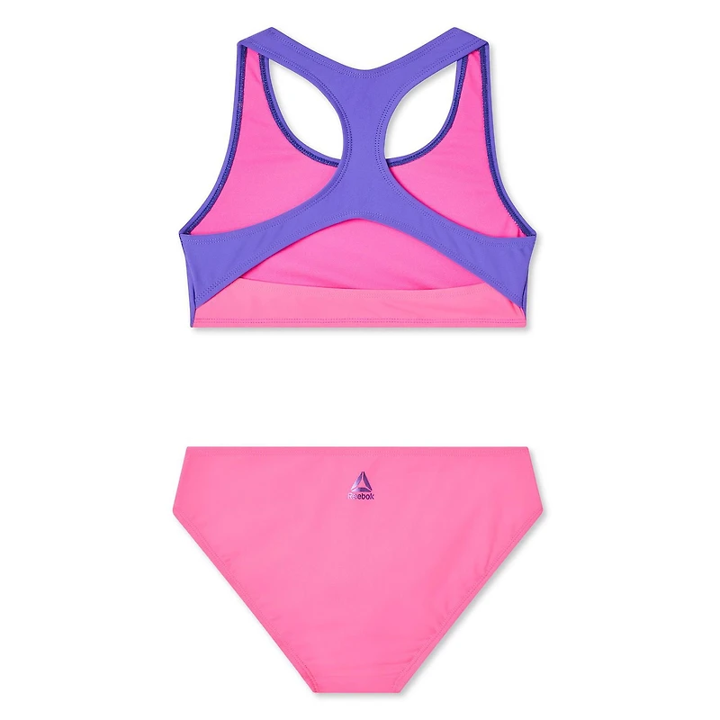 Reebok Girls' Cut Out Tie Back Monokini