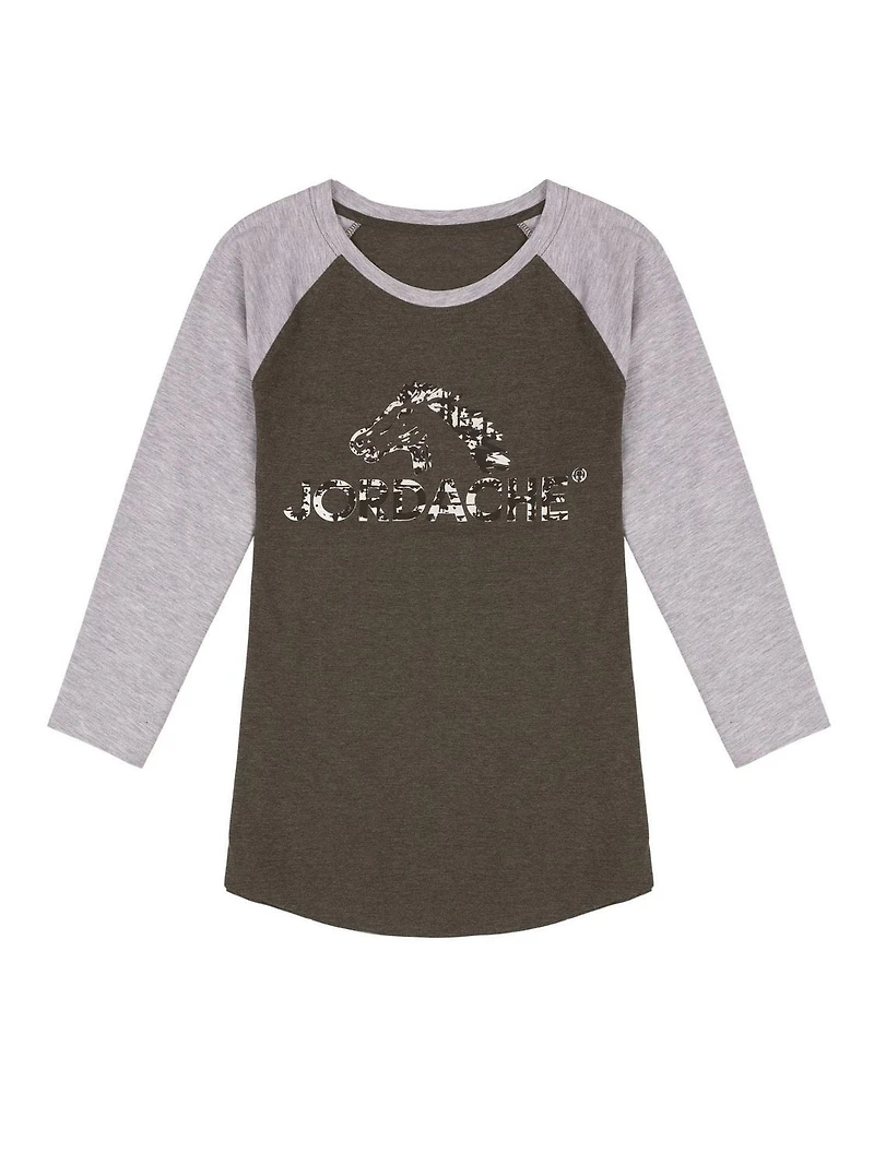 Jordache Women's Baseball Tee