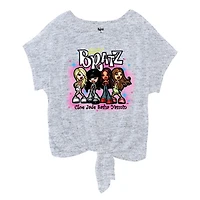Ladies Plus Bratz Airbrush Group Front Tie Top