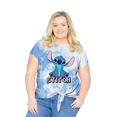 Haut à nouer sur le devant Disney Stitch Just Chilling pour femmes Plus