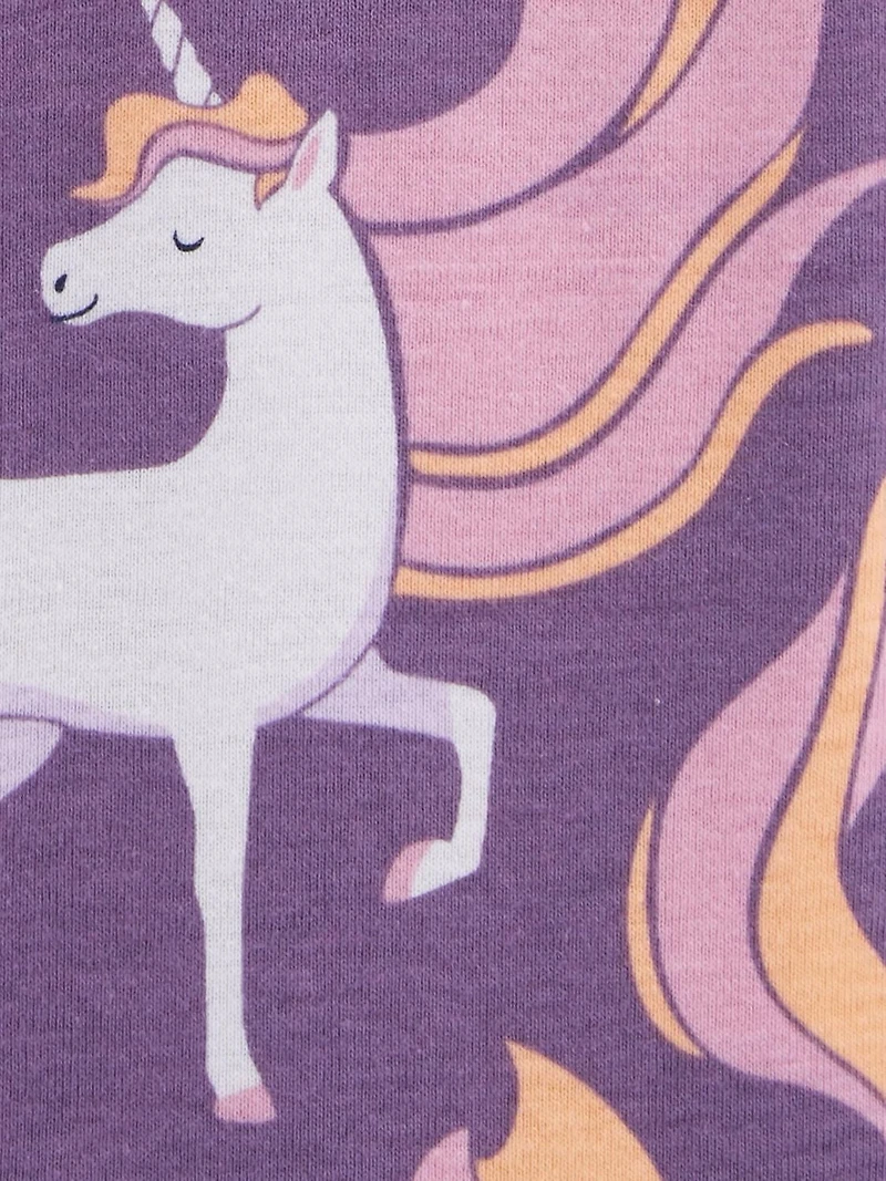 Child of Mine made by Carter's Girls 2-pack 1 Piece Pajama- Fish/ Unicorn