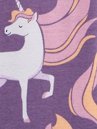 Child of Mine made by Carter's Girls 2-pack 1 Piece Pajama- Fish/ Unicorn