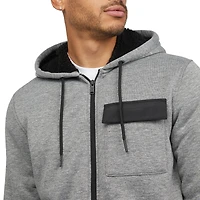 Marc Ecko Men’s Quilted Zip Up Hoodie