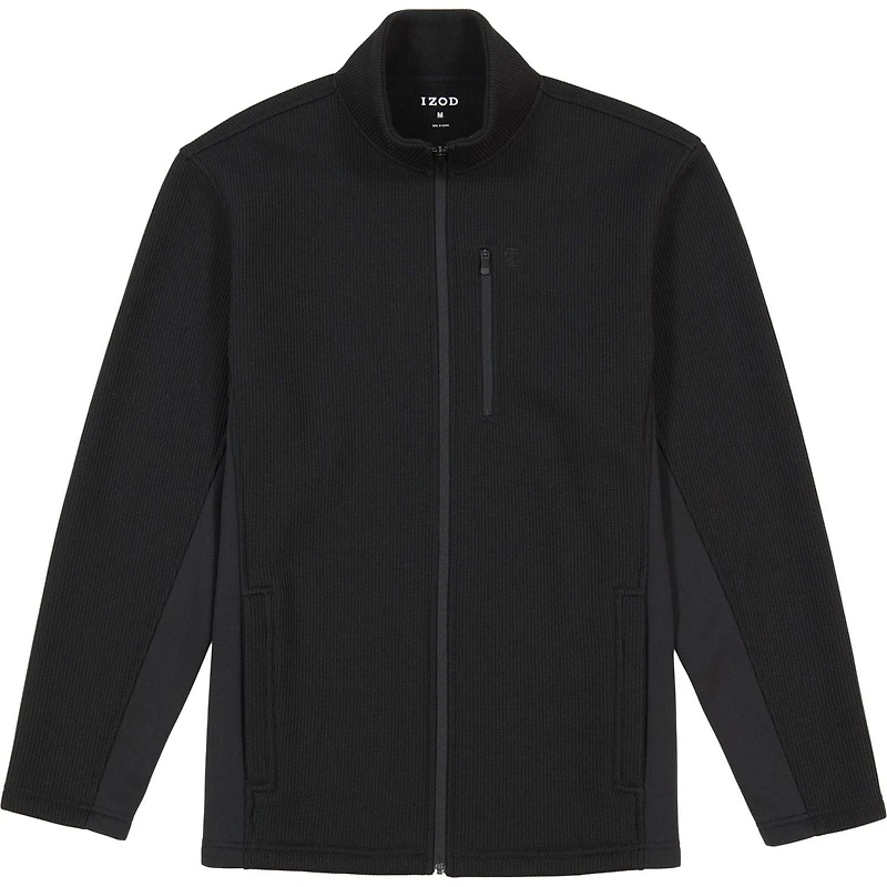IZOD SHAKER FLC FULL ZIP JACKET