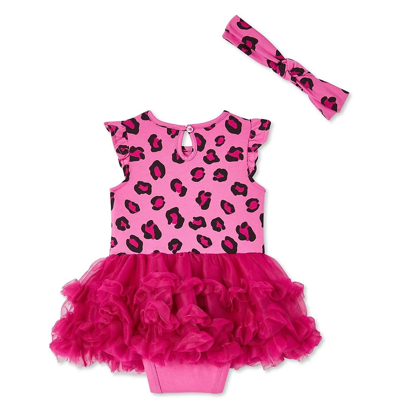 George Baby Girls' Tutu Dress and Headband 2-Piece Set