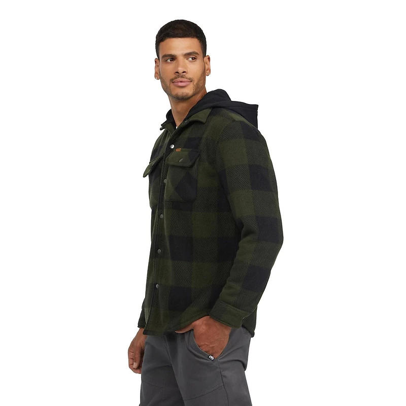 Veste à capuche en tissu écossais pour hommes de Matix