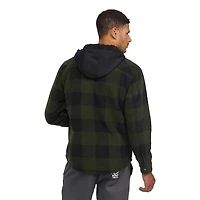 Veste à capuche en tissu écossais pour hommes de Matix