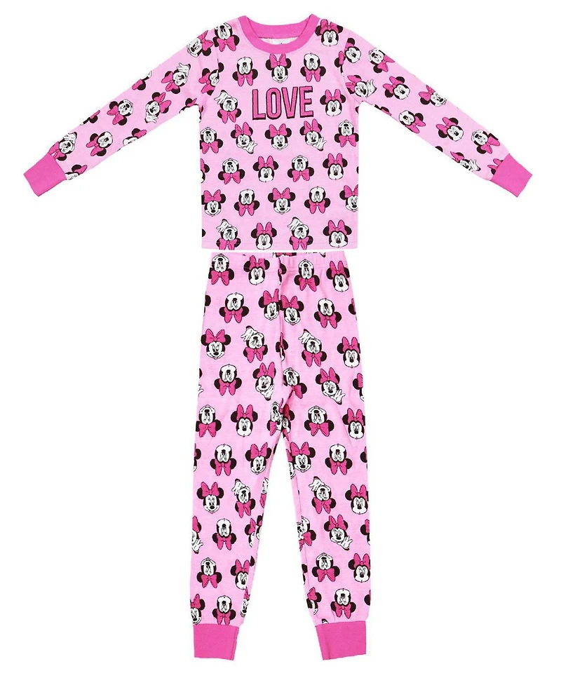Disney Minnie Mouse Two Piece Pyjama Set for Girls