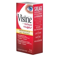 Visine for Red Eye, Workplace Redness Relief, 15 mL