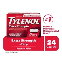 Tylenol Extra Strength Pain Relief Acetaminophen 500mg Caplets