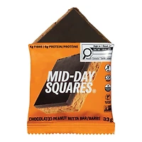Barre chocolat fonctionnelle végane Mid-Day Squares Peanut Butta 33g