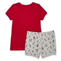 Canadiana Girls' Organic Cotton Pajamas 2-Piece Set