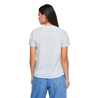 T-shirt à pochette encolure en V George pour femmes