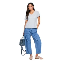 T-shirt à pochette encolure en V George pour femmes