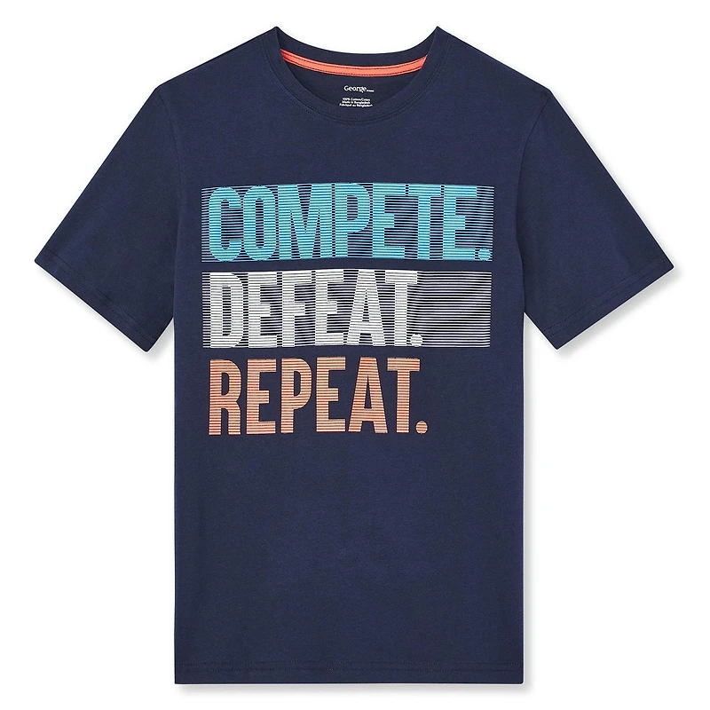 T-shirt de sport avec imprimé graphique George pour garçons