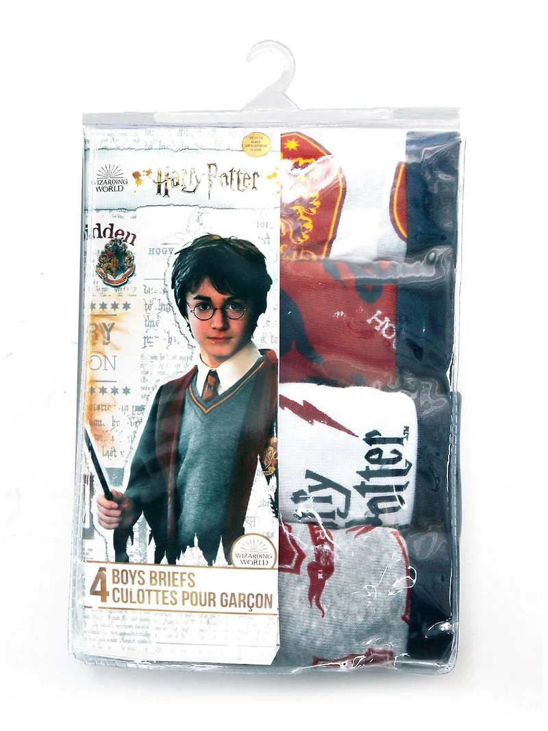 Paquet de 4 sous-vêtements Harry Potter pour garçon