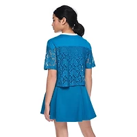 My Sister's Closet Girls' 2-Piece Oversized Cropped Athletic Top