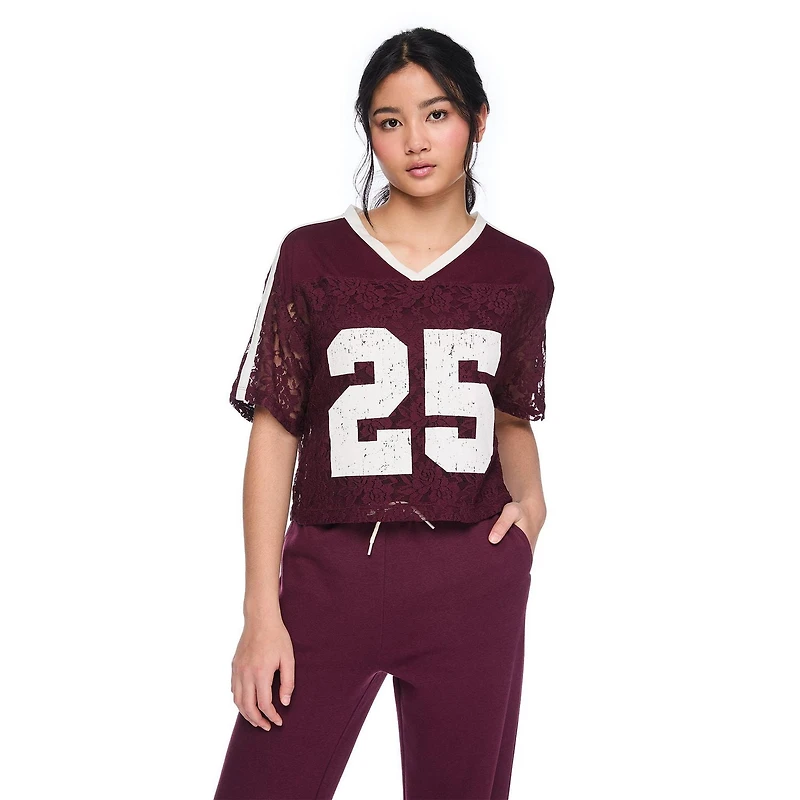 Haut écourté sport surdimensionné 2 pièces My Sister’s Closet pour filles