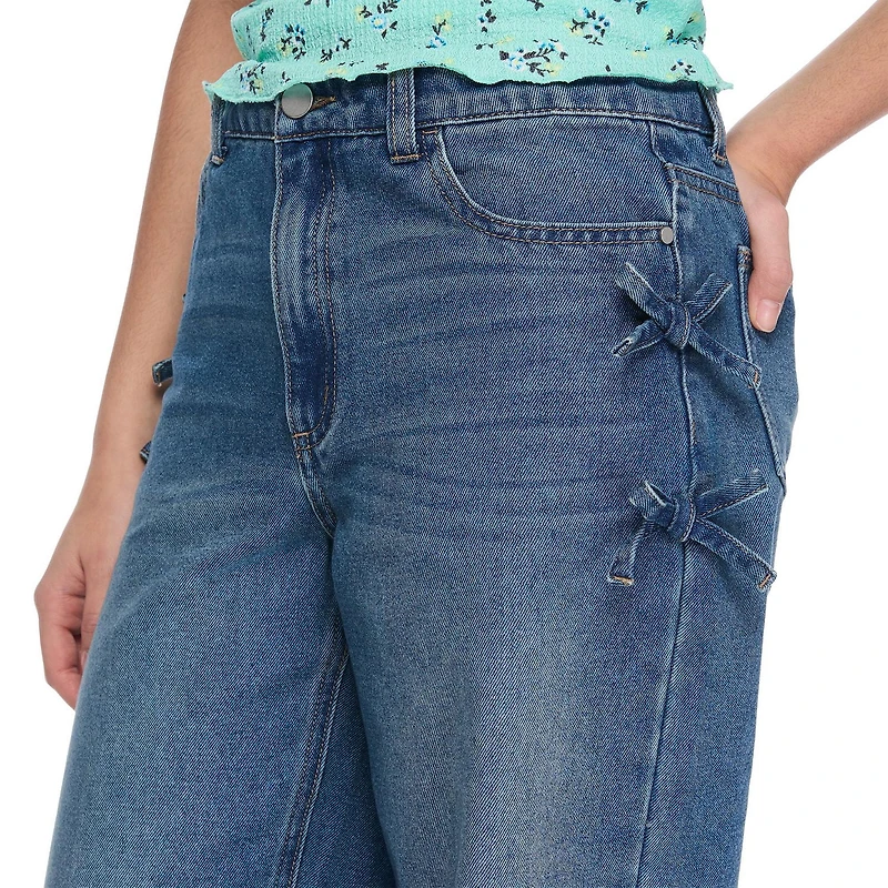 Jean à jambe large avec boucles My Sister’s Closet pour filles