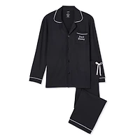 George Women's Notch Collar Pajama 2-piece Set