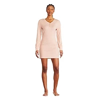 Chemise de nuit avec col henley George pour femmes