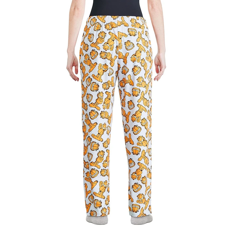 Pantalon de nuit Garfield pour femmes Tailles TP–TG