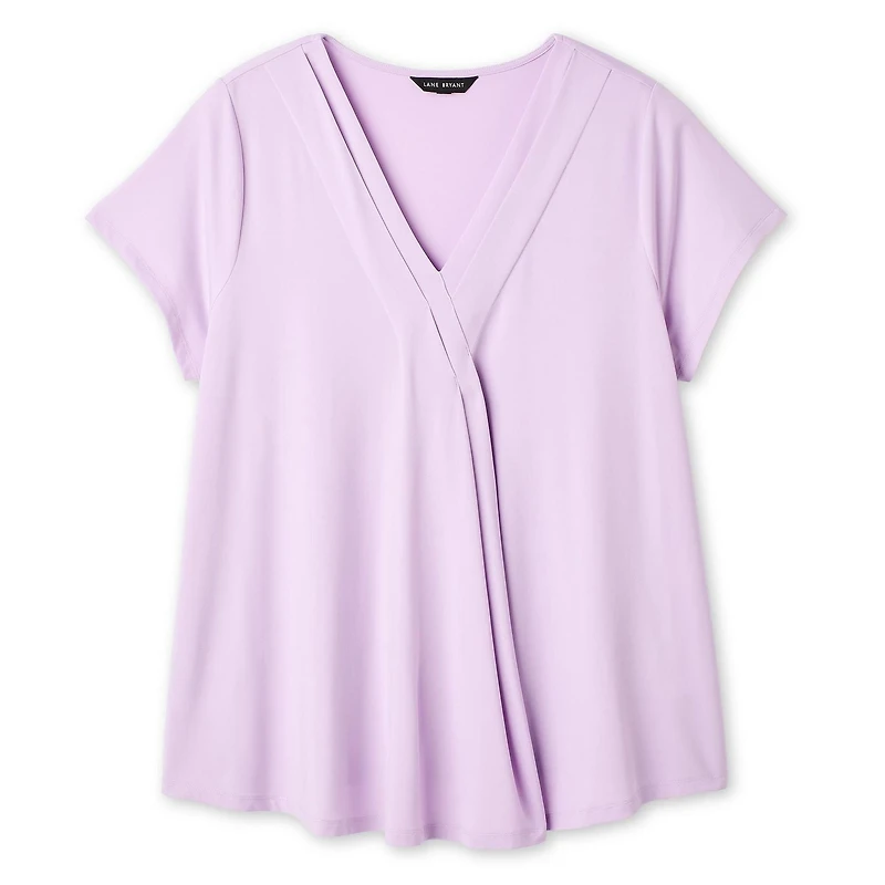 Lane Bryant Women's Plus Pleated Top