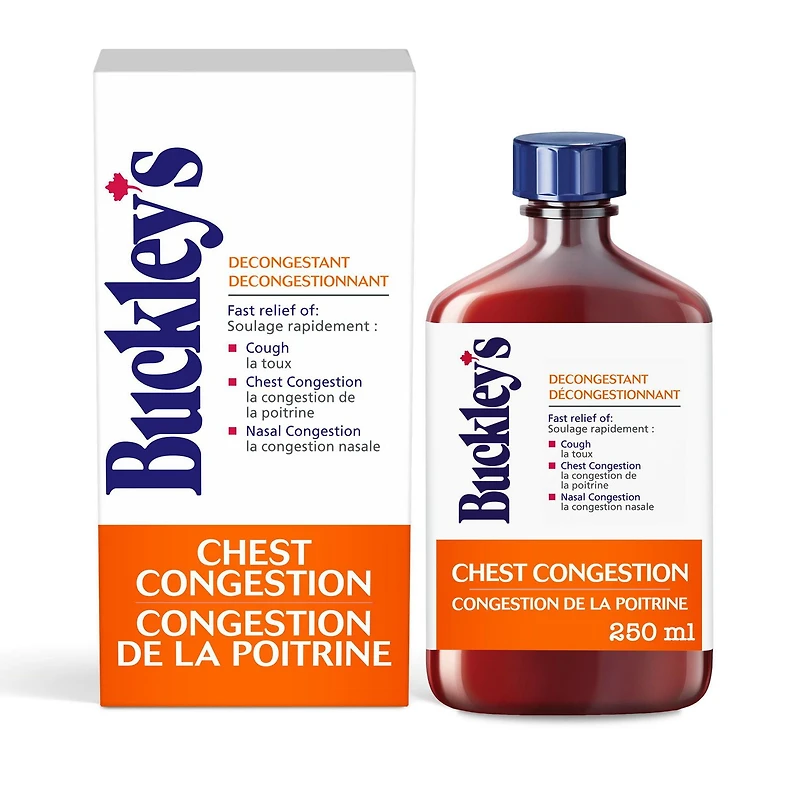 Buckley Toux Congestion bronchique 250 mL sans saccharose
