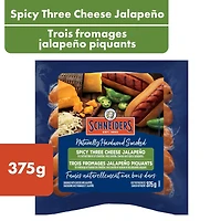 Saucissons fumés au trois fromages et jalapeo piquants Schneiders 375g
