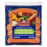 Saucissons fumés au trois fromages et jalapeo piquants Schneiders 375g