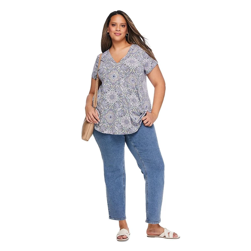 Haut plissé imprimé Lane Bryant Plus pour femmes