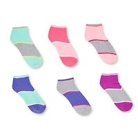Athletic Works Girls' Ankle Socks 6-Pack