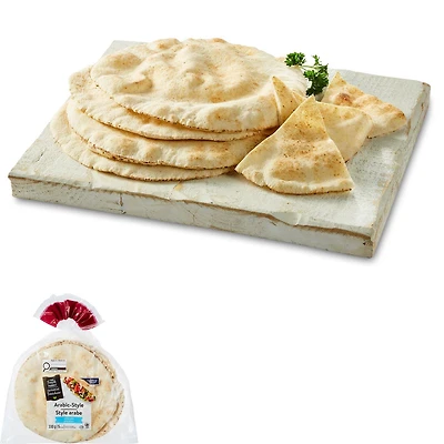 Pita blanc de style arabe Mon marché fraîcheur 5 morceaux, total de 330 g
