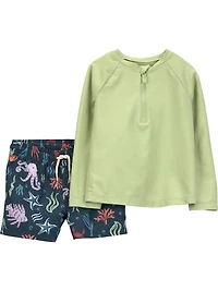 Carter's Child of Mine TB 2PC Swimsuit Set - Navy Sea Creatures