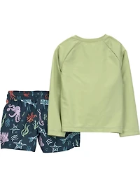 Carter's Child of Mine TB 2PC Swimsuit Set - Navy Sea Creatures