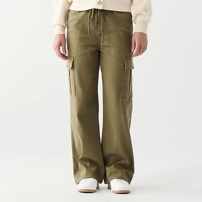 DV Relaxed fit high rise cargo pant with elastic waistband, Relaxed fit high rise cargo pant