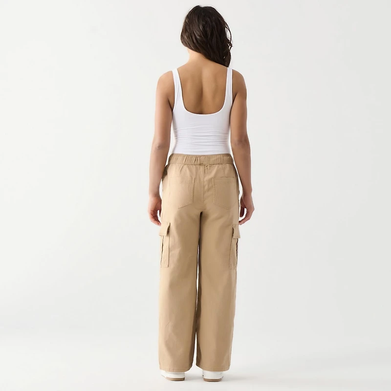 DV Pantalon cargo à taille haute et coupe décontractée avec ceinture élastique