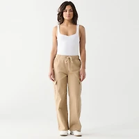 DV Pantalon cargo à taille haute et coupe décontractée avec ceinture élastique