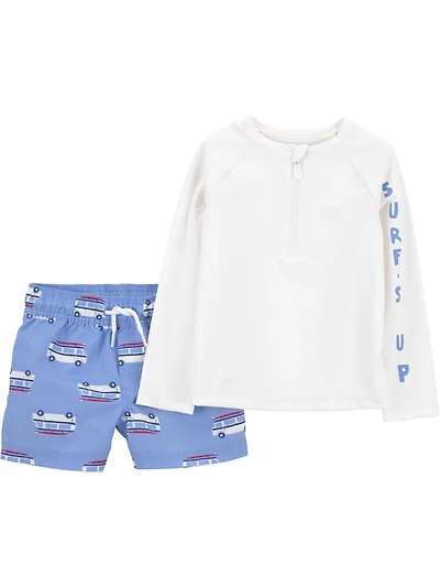 Carter's Child of Mine Gar Maillot de bain 2 pièces - Voiture bleue