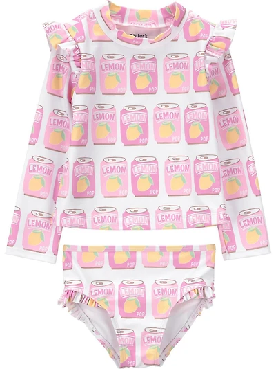 Carter's Child of Mine Fil Maillot de bain 2 pièces - Canettes soda roses